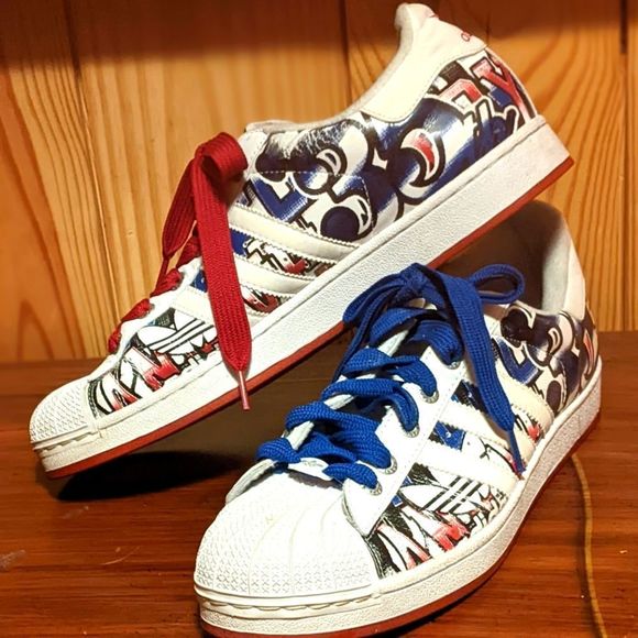 adidas Other - 34TH anniversary adidas graphic tennis shoes